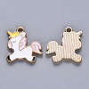 Alloy Enamel Pendants X-ENAM-N054-013B-2