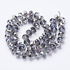 Electroplat Glass Beads Strands EGLA-Q092-8mm-D10-2