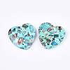 Assembled Synthetic Imperial Jasper and Turquoise Pendants G-S329-071A-2
