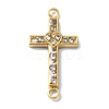 Ion Plating(IP) 304 Stainless Steel Crystal Rhinestone Connector Charms STAS-Z065-02G-02-1