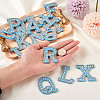 Alphabet Resin Rhinestone Patches DIY-TAC0005-45F-15