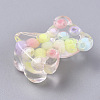 Candy Color Transparent Resin Cabochon RESI-WH0008-34C-2