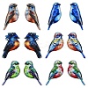 6 Sets 6 Styles Epoxy Resin Pendants RESI-YW0006-38-1