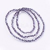 Electroplate Glass Beads Strands EGLA-J026-3mm-F21-2