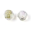 Transparent Spray Painted Glass Beads X1-EGLA-N018-4mm-03-3