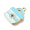 Medical Theme Alloy Enamel Pendants FIND-G090-02B-02-2
