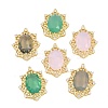 Brass Micro Pave Clear Cubic Zirconia Pendants KK-H257-11G-1