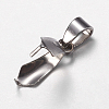Tarnish Resistant 201 Stainless Steel Ice Pick Pinch Bails LS-STAS-I097-041B-2
