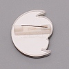 Astronaut with Crescent Moon Brooch Pin JEWB-SZC0001-22-2