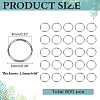 600Pcs 304 Stainless Steel Split Rings STAS-ME0002-55-2