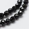 Natural Black Spinel Beads Strands G-E366-07-3mm-1