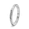 304 Stainless Steel Rotatable Finger Ring for Women Men PW-WG3B7F0-01-1