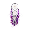 Three-Ring Pointed Woven Net/Web with Feather with Iron Home Crafts Wall Hanging Decoration PW-WG46443-02-1