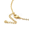 Brass Enamel with Rhinestone Pendant Necklace LS-NJEW-Q320-01B-G-4