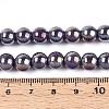 Electroplate Opaque Glass Beads Strands GLAA-T032-P8mm-AB15-4