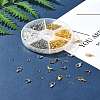 DIY Zinc Alloy Lobster Claw Clasps & 304 Stainless Steel Open Jump Rings & Brass Bead Tips Making Findings Kits DIY-FS0006-92-10