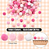 120Pcs 4 Colors  Polyester Pompom Ball FIND-SC0019-66B-2
