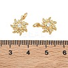 Brass Micro Pave Cubic Zirconia Pendants KK-A291-25B-G-3