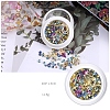Aluminum Alloy Cabochons & Rhinestone MRMJ-WH0072-10-1