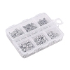 120Pcs 6 Style Tibetan Style Alloy Flower Beads TIBE-YW0001-26-2