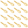 200Pcs Brass Screw Eye Pin Peg Bails KK-HY0003-40-1
