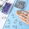 40Pcs 304 Stainless Steel Ring Toggle Clasps STAS-SC0007-42B-3