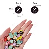 120Pcs 12 Colors Golden Plated Alloy Charms ENAM-SZ0001-64X-6