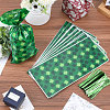 Rectangle Shamrock Clover Print Plastic Cookies Packing Pouches ABAG-WH0038-35A-4