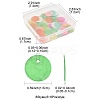 56Pcs 8 Colors Spray Painted Natural Capiz Shell Disc Charms BSHE-FS0001-10-4