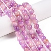 Dyed Natural White Jade Beads Strands G-T138-D04-1
