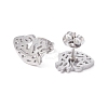 Non-Tarnish Anatomical Heart 304 Stainless Steel Stud Earrings for Women LS-EJEW-Z017-07P-2