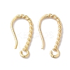 Long-Lasting Plated Brass Ear Wire KK-K381-07G-02-1