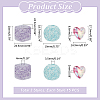 45pcs 3 styles Transparent Crackle Acrylic Beads TACR-PH0001-76-2