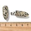 Natural Dalmatian Jasper Pointed Pendants G-B127-18P-07-3