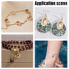 80Pcs 4 Style Brass Crimp Beads Covers KK-HY0002-94RG-4