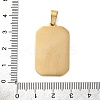 Ion Plating(IP) 304 Stainless Steel Enamel Pendants STAS-Q003-01G-014-2