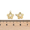 Natural White Jade Flower Charms STAS-I325-143G-03-3