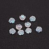 Resin 5-petals Flower Nail Art Charms LS-MRMJ-WH0079-16-1