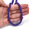 Handmade Polymer Clay Beads Strands CLAY-R089-6mm-011-4