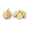 Brass Micro Pave Clear Cubic Zirconia Openable Pendants LS-KK-D004-14G-3