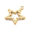 Ion Plating(IP) 304 Stainless Steel Charms STAS-P379-21G-2