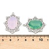 Brass Micro Pave Clear Cubic Zirconia Pendants KK-H257-11P-3