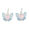 925 Sterling Silver Enamel Pink and Sky Blue Butterfly Charms STER-P071-08S-1