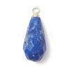 Natural Strawberry Quartz & Apatite & Lapis Lazuli & Lepidolite/Purple Mica Stone Pendants PALLOY-JF04925-3