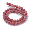 Natural & Dyed Crackle Agate Bead Strands G-T056-10mm-05-2