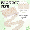 3 Yards Cotton Flower Embroidery Pleated Lace Ribbon OCOR-MA0001-14A-2