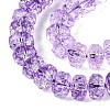 Crackle Transparent Glass Beads Strands GLAA-N068-03A-11-3