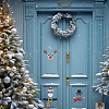 3Sets Christmas Theme Felt Cloth Cartoon Door Sticker Sets DIY-DR0001-67-5
