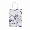 Flower Print Paper Gift Bags with Handles TH-CBA170C-05-1