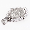 316 Surgical Stainless Steel Pendants STAS-H141-A11-P-3